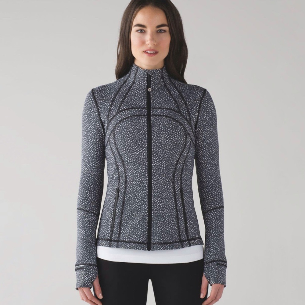 Lululemon | Define Jacket Frozen Fizz White Black Size 6
